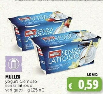 Deco Supermercati Muller Yogurt Cremoso Senza Lattosio offerta