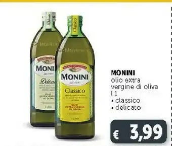 Deco Supermercati Monini Monini - Olio Extra Vergine di Oliva 1000 g(ml) offerta
