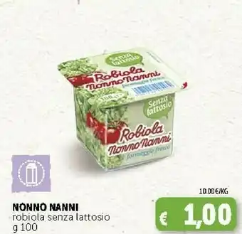 Deco Supermercati Nonno Nanni Robiola Senza Lattosio 100 G(ml) offerta