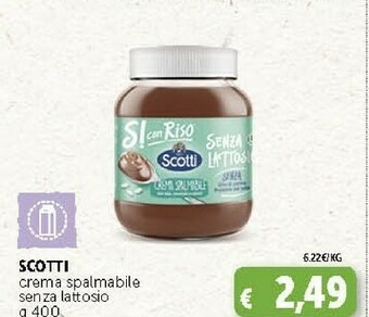 Deco Supermercati Scotti Crema Spalmabile Senza Lattosio offerta