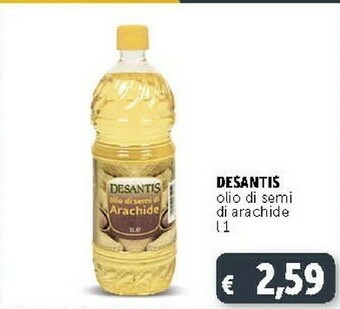 Deco Supermercati Desantis Olio Di Semi Di Arachide 1000 G(ml) offerta