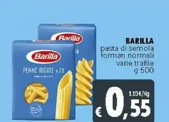 Deco Supermercati Barilla Pasta Di Semola offerta