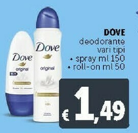 Deco Supermercati Dove Deodorante Spray offerta