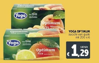 Deco Supermercati Yoga Optimum Succhi offerta