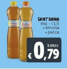 Deco Supermercati Sant'anna SanThè Al Limone 1500 G(ml) offerta
