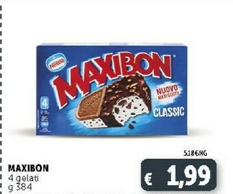 Deco Supermercati Nestle Maxibon 4 Gelati offerta