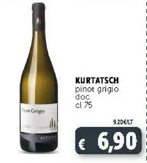 Deco Supermercati Kurtatsch Pinot Grigio Doc offerta
