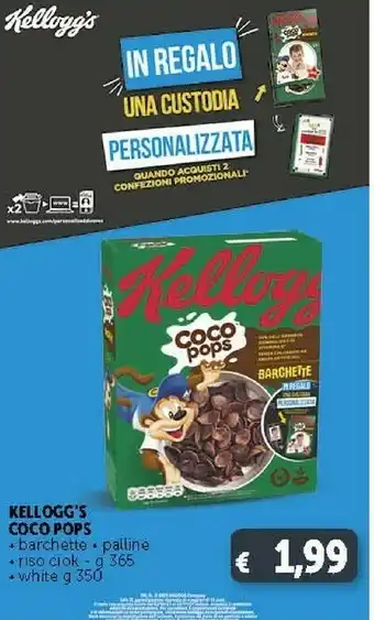 Deco Supermercati Kellogg's Coco Pops Barchette offerta