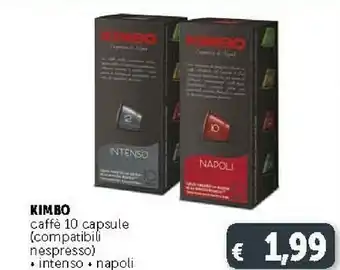 Deco Supermercati Kimbo Caffè 10 Capsule offerta