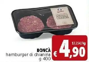 Deco Supermercati Boncà Hamburger Di Chianina 400 G(ml) offerta