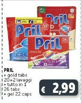 Deco Supermercati Pril Gold Tabs offerta
