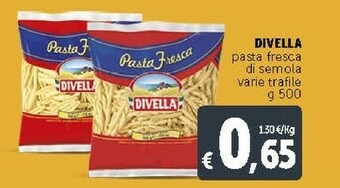 Deco Supermercati Divella Pasta Fresca Di Semola offerta