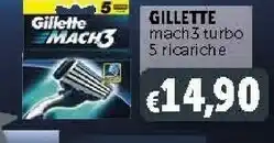 Deco Supermercati Gillette Mach3 Turbo 5 Ricariche offerta