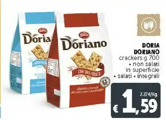Deco Supermercati Doria Crackers offerta