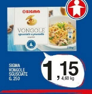 Sigma Sigma Vongole Sgusciate offerta