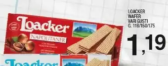 Sigma Loacker Wafer Vaniglia offerta