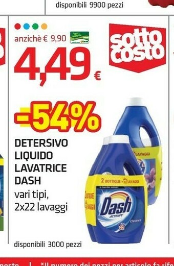 Superconti Dash Detersivo Liquido Lavatrice offerta
