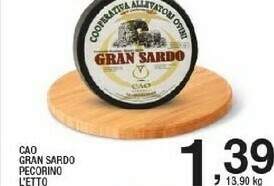 Sigma Cao Gran Sardo Pecorino offerta
