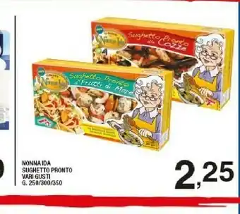 Sigma Nonna ida Sughetto Pronto Ai Frutti Di Mare 300 G(ml) offerta
