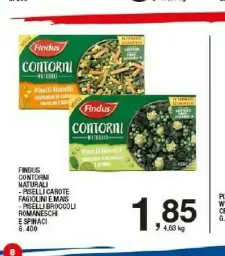 Sigma Findus Contorni Naturali Piselli Carote Fagiolini E Mais offerta