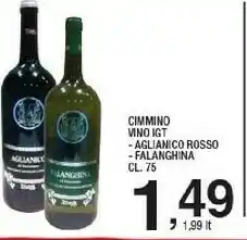 Sigma Cimmino Vino Igt Aglianico Rosso / Falanghina offerta