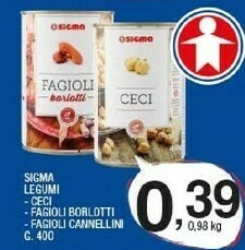Sigma Sigma Legumi Ceci offerta