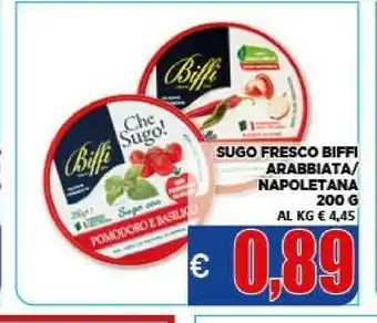 Vivo Supermercati Biffi Sugo Alla Napoletana 200 G(ml) offerta