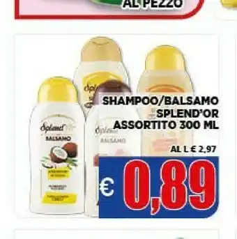 Vivo Supermercati Splend'or Shampoo / Balsamico offerta