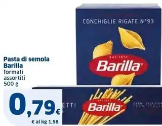 Ok Sigma Barilla pasta di semola offerta