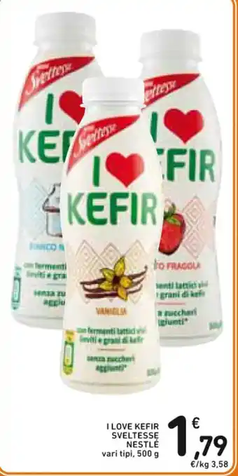 I LOVE KEFIR SVELTESSE NESTLÉ vari tipi, 500 g