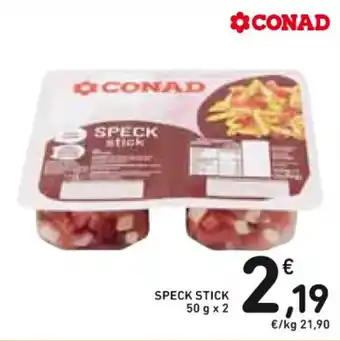 Spazio Conad SPECK STICK 50 g x 2 offerta