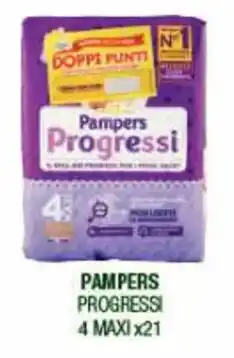 Acqua & Sapone PAMPERS PROGRESSI 4 MAXI x21 offerta
