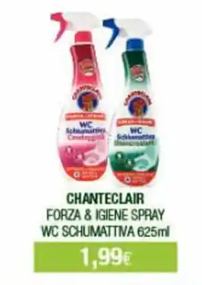 Acqua & Sapone CHANTECLAIR FORZA & IGIENE SPRAY WC SCHUMATTIVA 625ml offerta