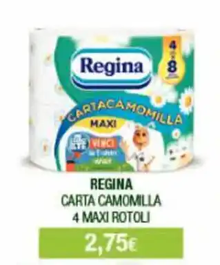 Acqua & Sapone REGINA CARTA CAMOMILLA 4 MAXI ROTOLI offerta