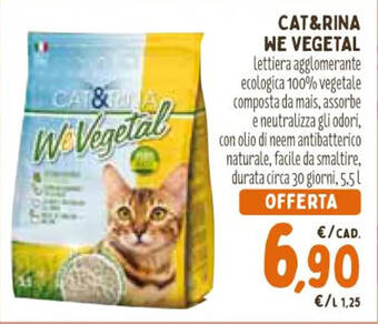 Spazio Conad CAT&RINA WE VEGETAL 5,5 L offerta