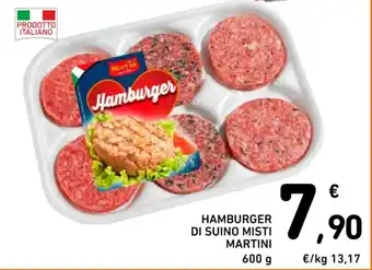 Spazio Conad HAMBURGER DI SUINO MISTI MARTINI 600 g offerta