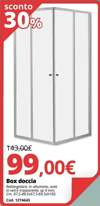 Brico Io Box Doccia offerta
