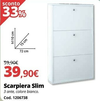 Brico Io Scarpiera Slim offerta