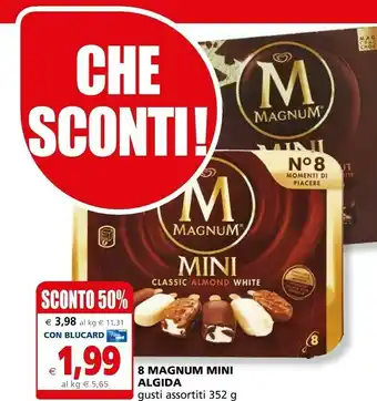 Il Gigante Algida Algida - Magnum Mini Classic Almond White offerta