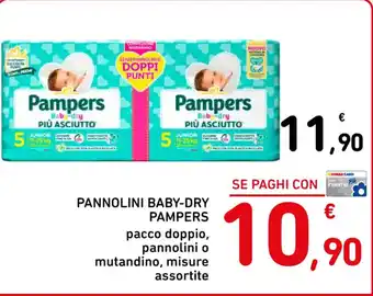 Spazio Conad PANNOLINI BABY-DRY PAMPERS offerta