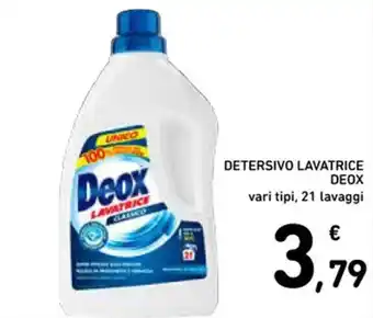 Spazio Conad DETERSIVO LAVATRICE DEOX vari tipi, 21 lavaggi offerta