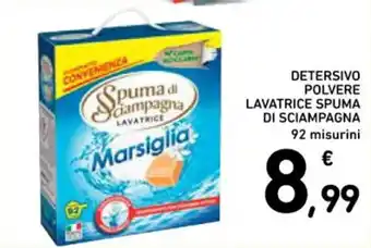 Spazio Conad DETERSIVO POLVERE LAVATRICE SPUMA DI SCIAMPAGNA 92 misurini offerta
