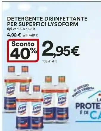 Coop Lysoform Detergente Disinfettante Per Superfici offerta