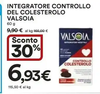 Coop Valsoia Integratore Controllo Del Colesterolo offerta