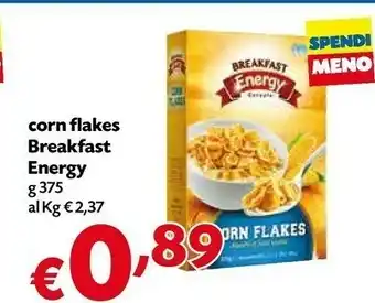 Borello Supermercati Energy Corn Flakes Breakfast offerta