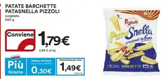 Coop Pizzoli Pata Snella Barchette 600 G(ml) offerta