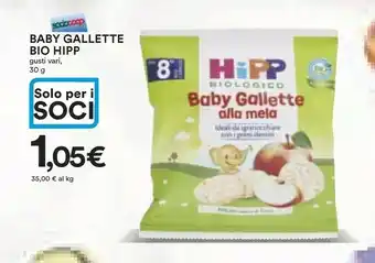 Coop Hipp Baby Gallette Alla Mela Biologiche offerta