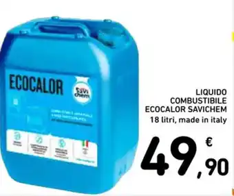 LIQUIDO COMBUSTIBILE ECOCALOR SAVICHEM 18 litri