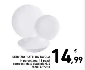 Spazio Conad SERVIZIO PIATTI DA TAVOLA offerta