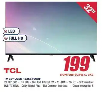 Trony TCL TV 32" QLED - 32S5400AF offerta